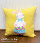 Custom-Bunny-Cute as a Button Pillow