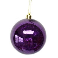 4" Mercury Ball Ornament - Purple