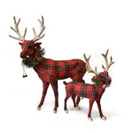 CHARMING PLAID DEER - RED BLACK GOLD-Choose from 2 sizes