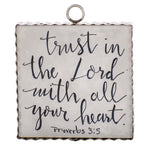 Mini Proverbs 3:5 Inspiration Print Charm Attachment