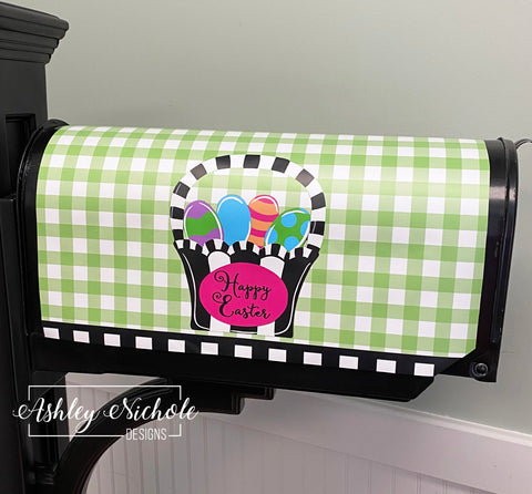 Easter Basket - Colorful & Funky - Mailbox Cover