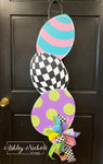 Egg Stack Door Hanger - Pastel Colors