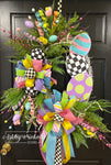 Egg Stack Pastel Easter Wreath