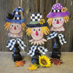 Scarecrow Faces - Set of 3 stakes