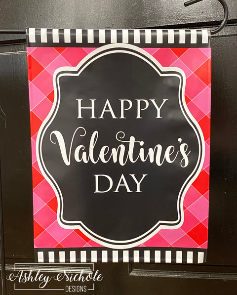 Happy Valentine's Day - Vinyl Garden Flag