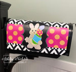 Bunny with Egg Stack - Mailbox Cover