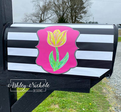 Tulip - Magnetic Vinyl Mailbox Cover