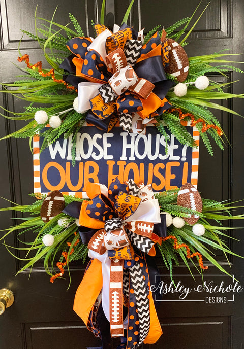 School Spirit Plaque Saying Wreath