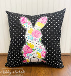 Custom-Artful Bunny Pillow