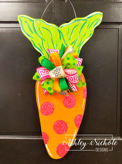 **Carrot Door Hanger (Hand-Painted)**