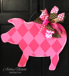 Pig - Pink - Door Hanger