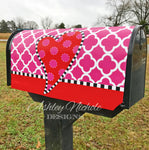 Funky Valentine Heart Mailbox Cover