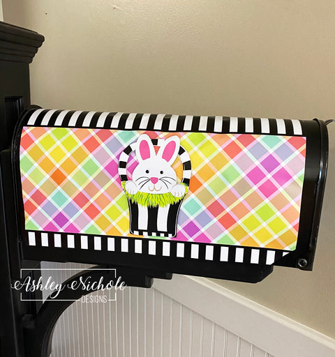 Easter Basket & Bunny Mailbox Cover