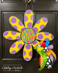 Crazy Dot Daisy Door Hanger - Choose your COLOR!
