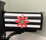 Crazy Dot Daisy Magnetic Mailbox Cover