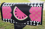Funky Watermelon-Pink Magnetic Mailbox Cover