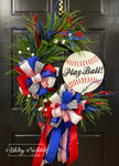 Play Ball Baseball Wreath