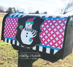 Snowman Full Body-Colorful Vinyl Mailbox Cover