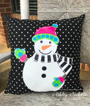 Custom - Snowman - Colorful Full Body - Pillow