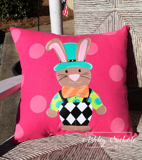 Custom-Funky Bunny Pillow