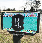 Colorful Initial Vinyl Mailbox Cover