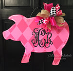 Pig - Pink - Door Hanger