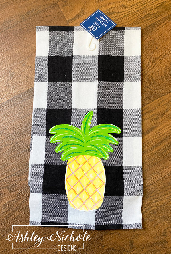 Pineapple-Yellow-Buffalo Check Dish Towels – AshleyNichole Designs