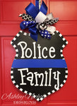 Police Family Door Hanger