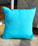 Outdoor Pillow-Turquoise