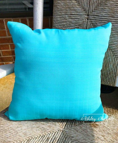 Outdoor Pillow - Turquoise