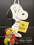 Puppy Dog - Snoopy Inspired - Door Hanger