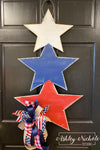 Rustic Star Stack Patriotic Door Hanger