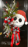Jack Skellington Inspired Christmas Wreath