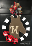 Horse and Roses Door Hanger