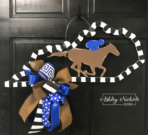 Kentucky - Horse and Jockey Door Hanger