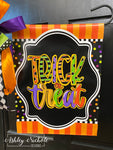 Trick-or-Treat Halloween Garden Vinyl Flag
