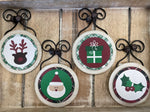 Red & Green Plaid Jingle Bell Ornament - Choose from 4