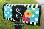 Blossoms Flower Initial Magnetic Mailbox Cover