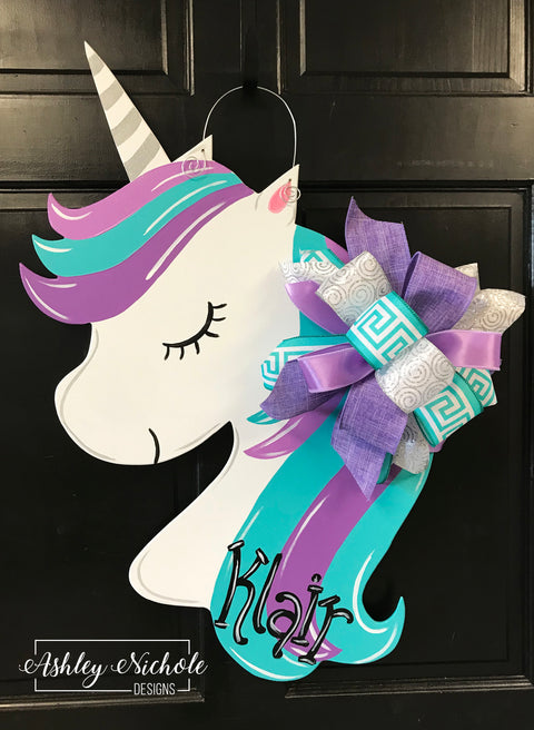 Unicorn Door Hanger