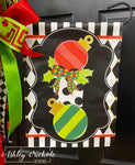 Christmas Ornament & Present Stack - Vinyl Garden Flag