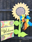 Sunflower - Large with Stem - Door Hanger