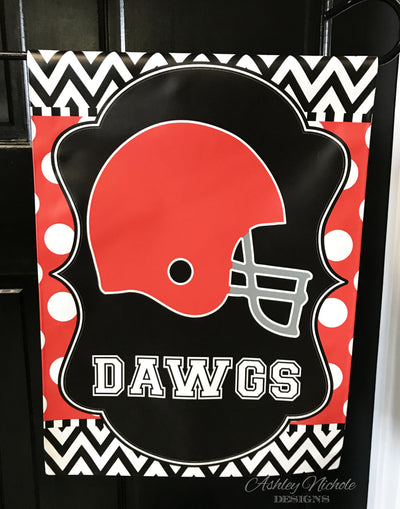 Football Team Helmet - Vinyl Garden Flag