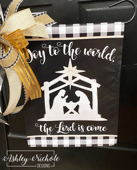 Manger Garden Vinyl Flag - Neutral Version