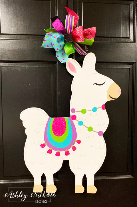 Llama Door Hanger