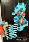 Seahorse - Glitter - Door Hanger