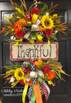Thankful Fall Floral Wreath