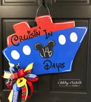 Disney Cruise Countdown Plaque Door Hanger
