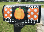 Pumpkin - Orange with White Dots Mailbox Cover