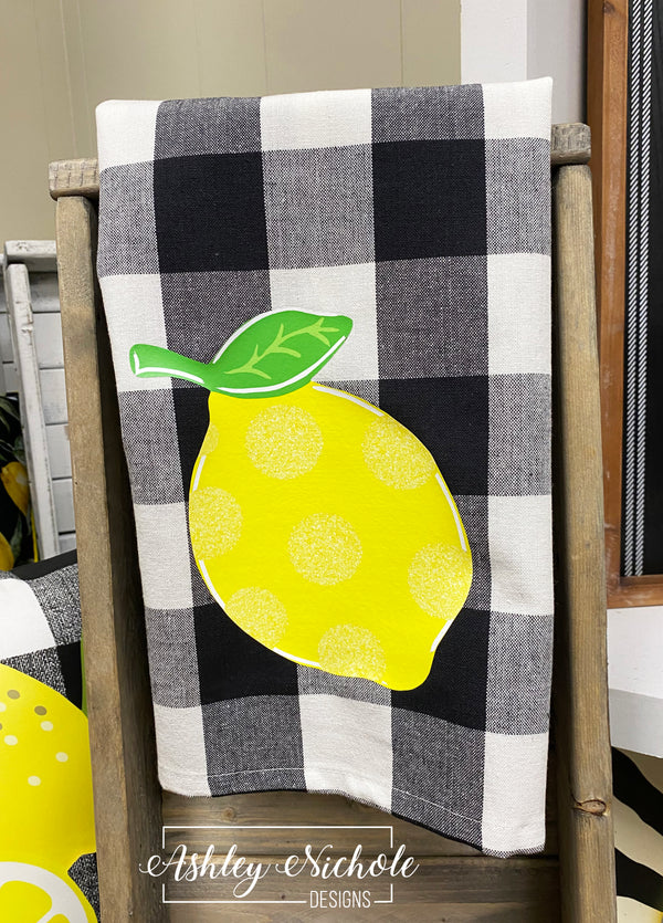 Lemon Buffalo Check Dish Towels – AshleyNichole Designs