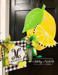 Lemon Slice Initial Door Hanger